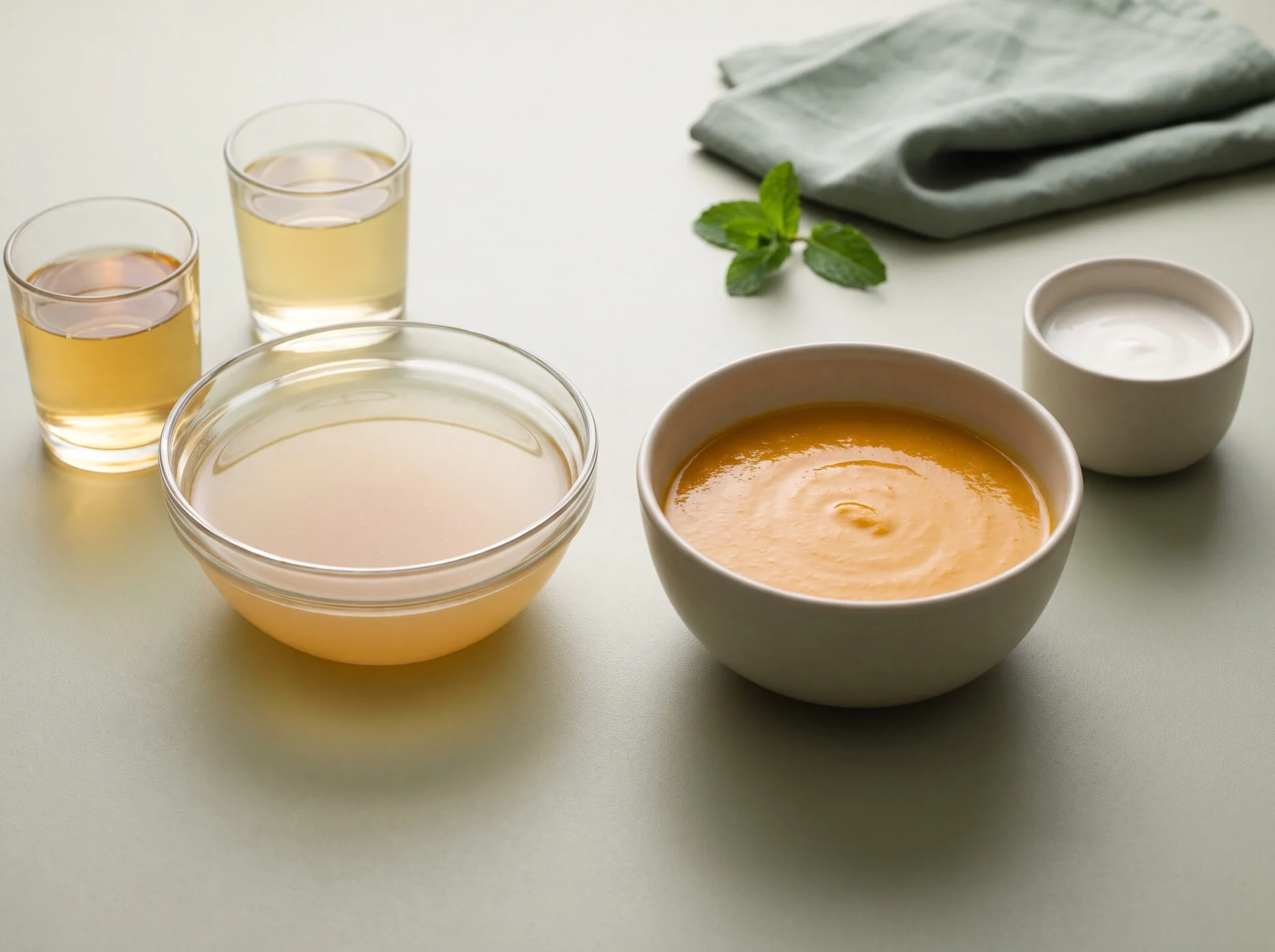 Clear liquid and full liquid diet comparison
