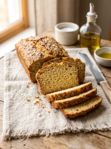 dairy free keto bread with olive oil loaf